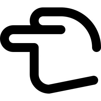 Pointing left