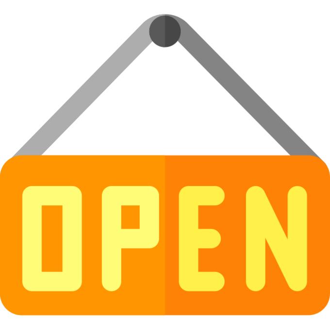 Open sign