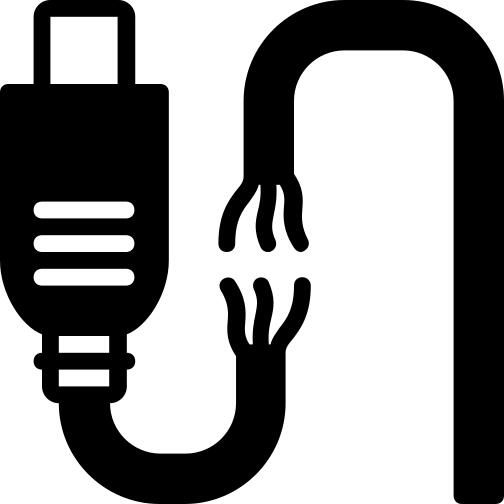 Broken cable