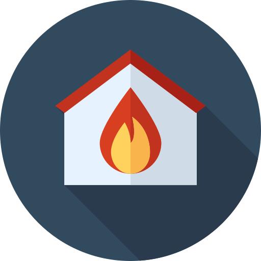 Burning house