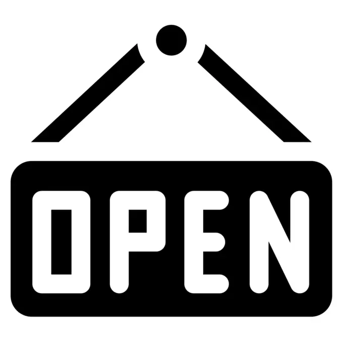 Open sign