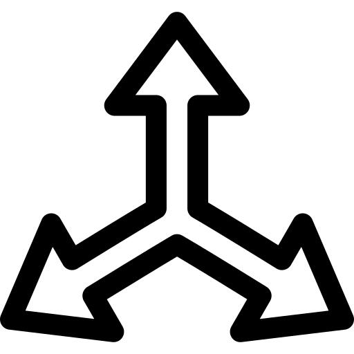 三个箭头