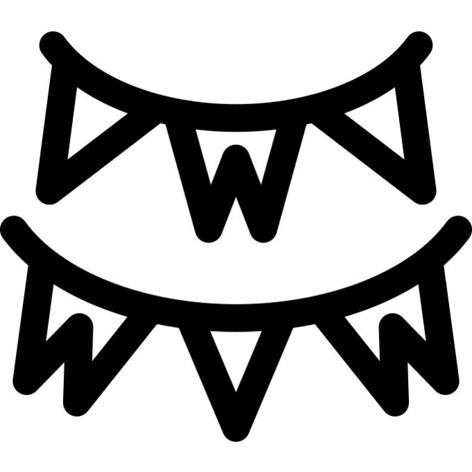 细长三角旗