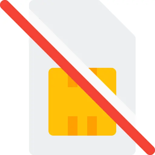 No sim card