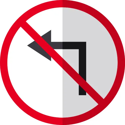 Turn left