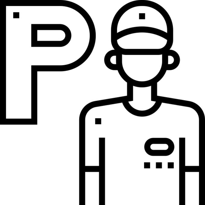 Parking worker