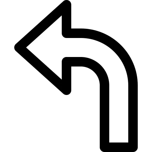 Curved arrow