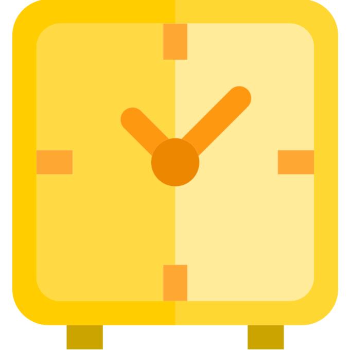 Squared clock