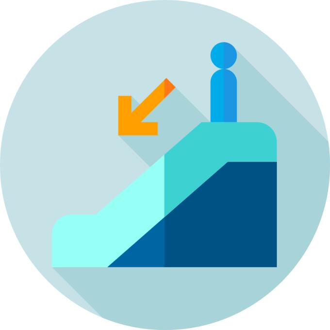 Escalator down