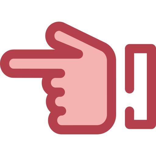 Pointing left