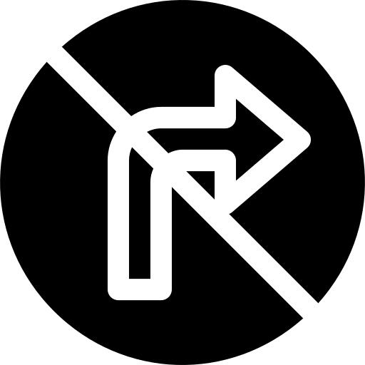 No turn right