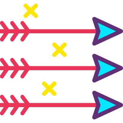 Diagonal arrow
