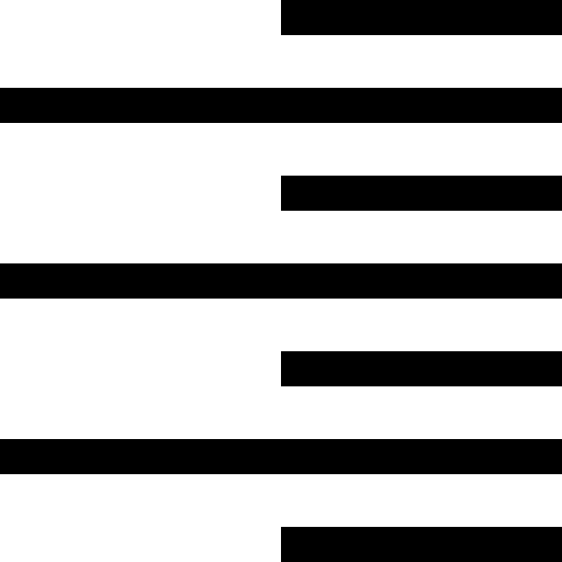 Right alignment