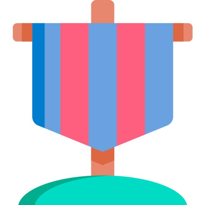 Heraldic flag