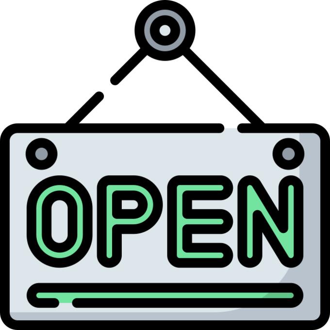 Open sign