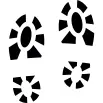 Shoe prints