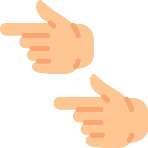 Pointing left