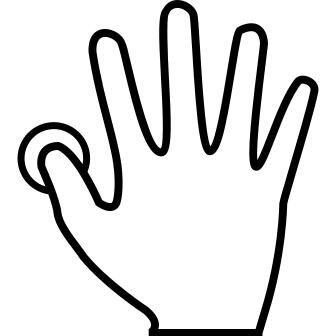 Thumb fingerprint scanning