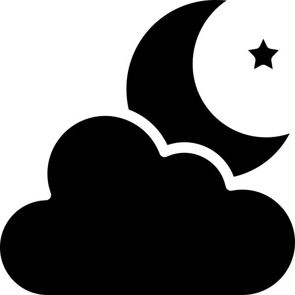 多云的夜晚
