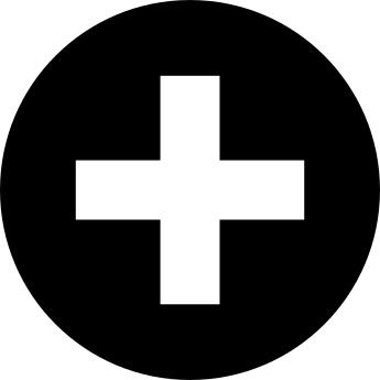 Plus Symbol Round Button
