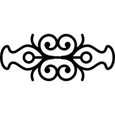 Double symmetry in floral design
