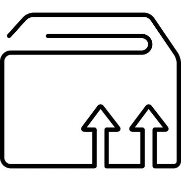 Logistics box container ultrathin outline
