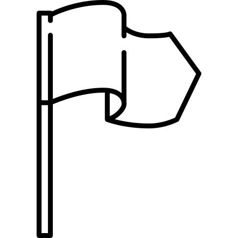 国旗挥舞着