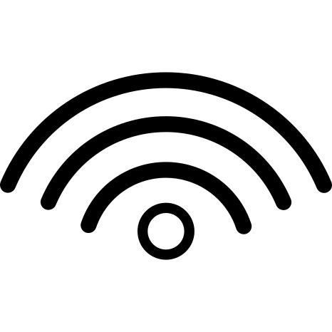 Internet phone connection interface symbol