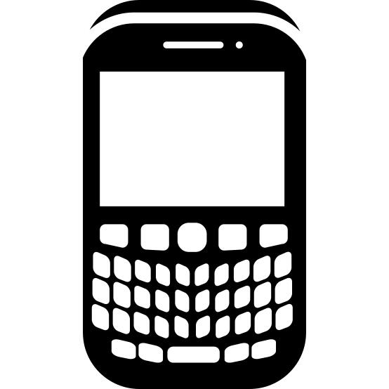 Phone of rounded shape with buttons