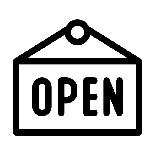 Open sign