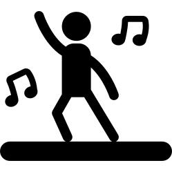 有音乐的舞者
