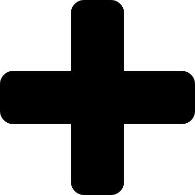 Plus black symbol