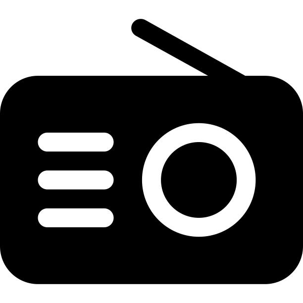 Radio black tool symbol