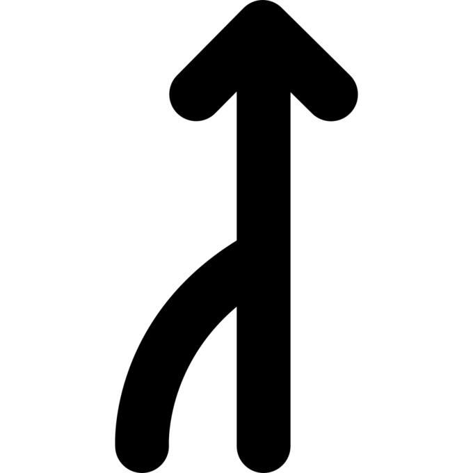 向上的两个箭头