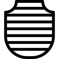 Shield with Stripes
