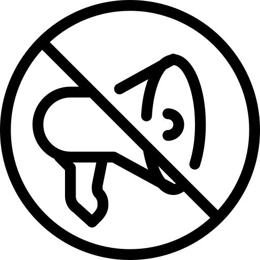 No shouting