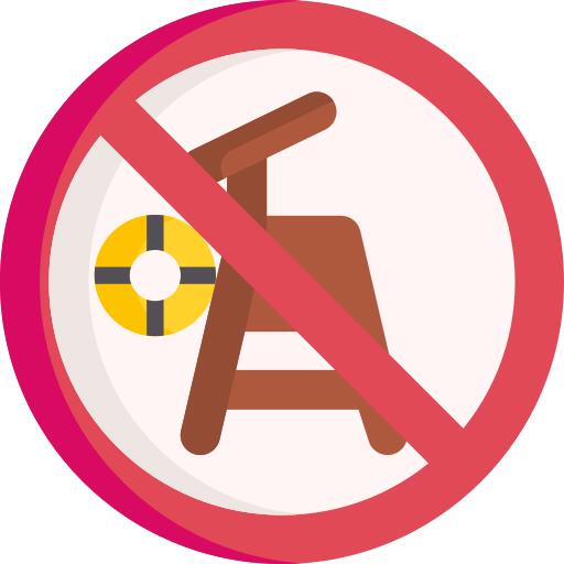 没有救生员