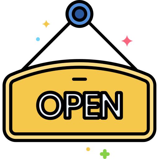 Open sign