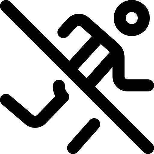 No running