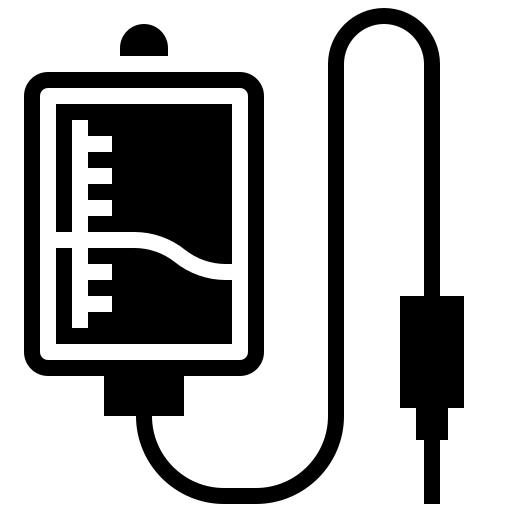 Intravenous saline drip