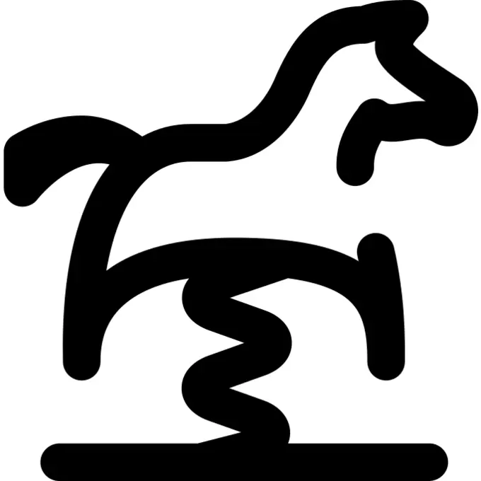 Spring swing horse