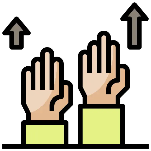 Hand up