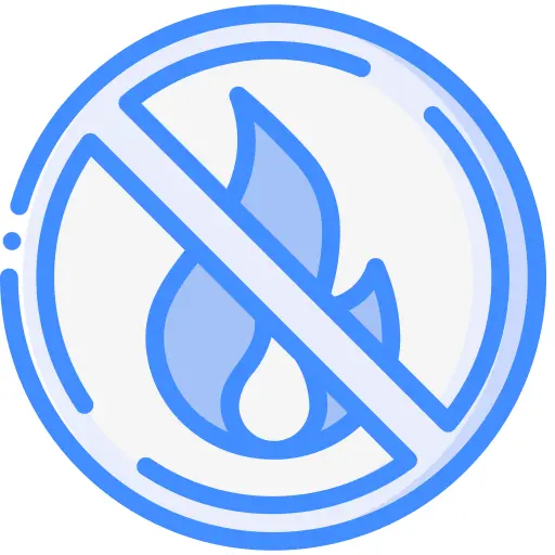 No fire