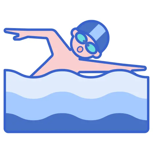 游泳的