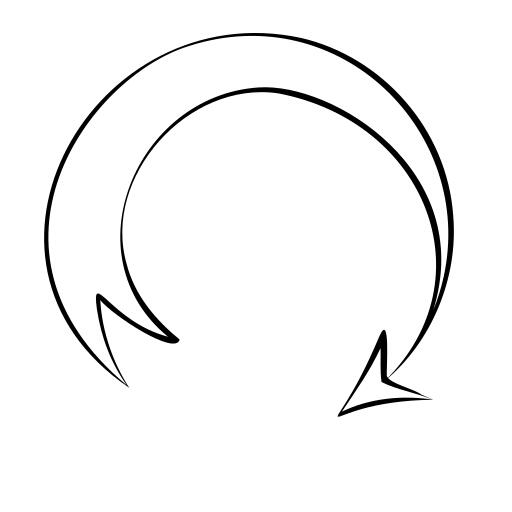 顺时针箭头