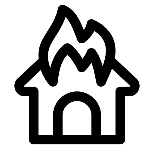 Burning house