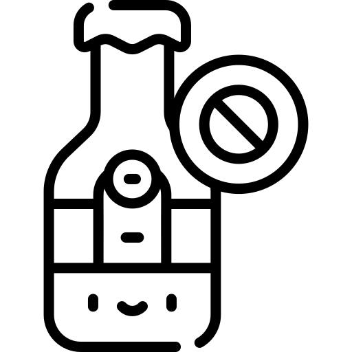 No alcohol