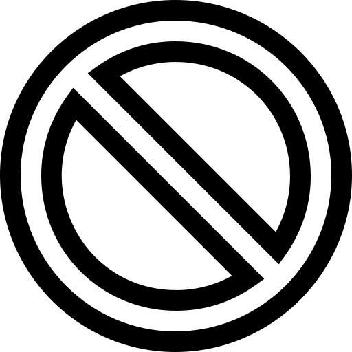 禁止的