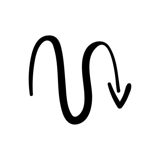 Down arrows