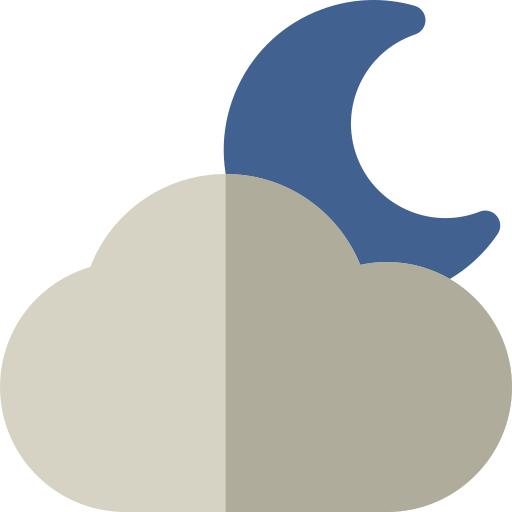 多云的夜晚